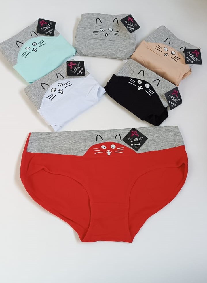 Трусы женские № 0000 р 3XL-5XL высокие котик к-12