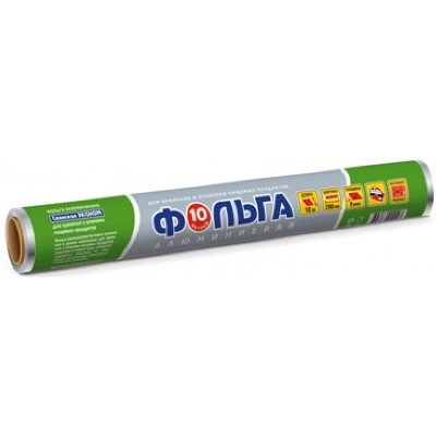 Фольга пищевая 29см х 10м/8мк Саянская к-48