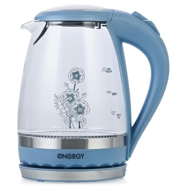 яЧайник Energy 1,5л стекло, диск, электрич. Е279