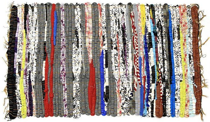 Коврик 45x80см из ткани /полосок 