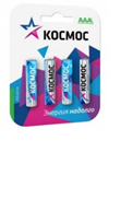 Батарейка Космос LR03/286/AAА AlkalineBL4 PROMO (1уп-4шт) к-48