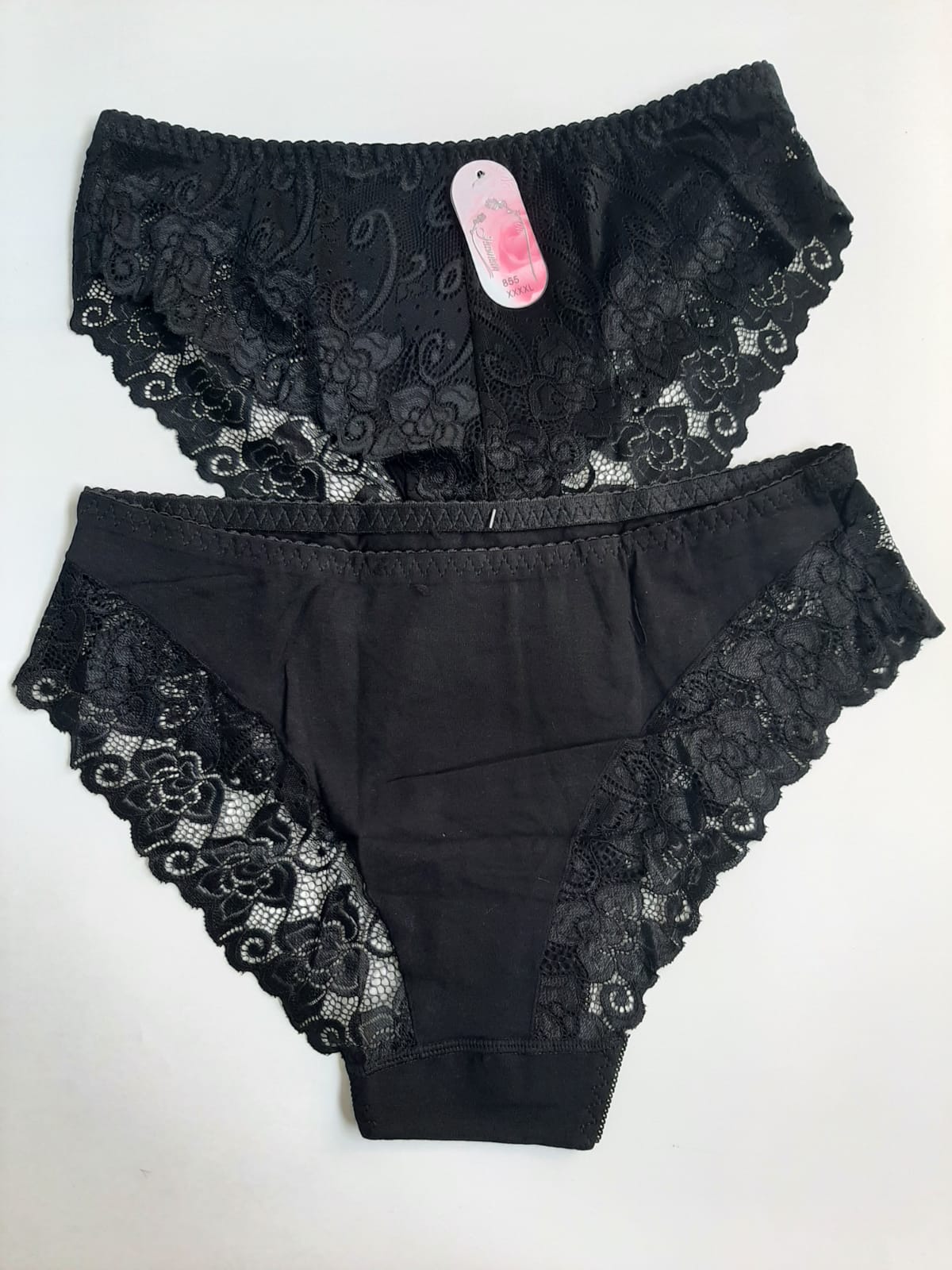 Трусы женские № 0855 p 4XL-6XL  ажурные к-12