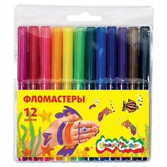 Фломастеры  Каляка-Маляка 12цв. ФКМ12 к-12