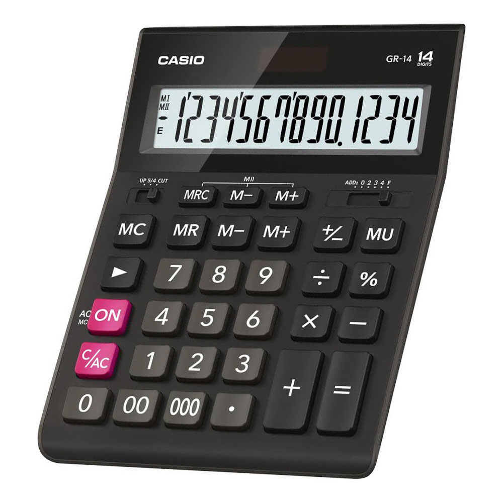 Калькулятор наст. CASIO GR-14-W-EH 14 разр.бух.