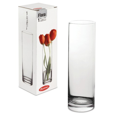 Ваза для цветов Flora h-260мм средняя стекло к-6