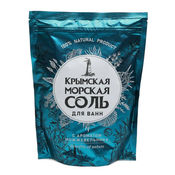 Соль д/ванн 1100гр Крымская Можжевельник