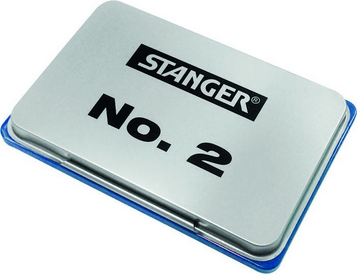 Подушка штемпельная Stanger 70х110мм синяя металл 01801503