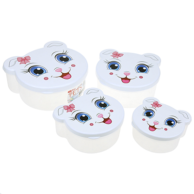 Контейнеры Pets 4шт (0,2л.,0,3л.,0,5л.,0,75л.) набор