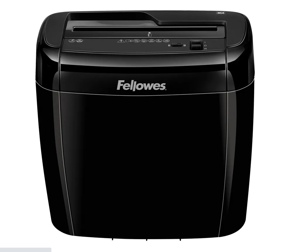 Уничтожитель документов Fellowes FS-47003 36C,4ур4х40мм,6лист,12л,скрепки,скобы,карты