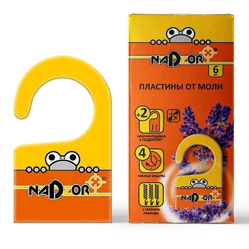 Пластины от моли Nadzor (1уп-6шт) к-30