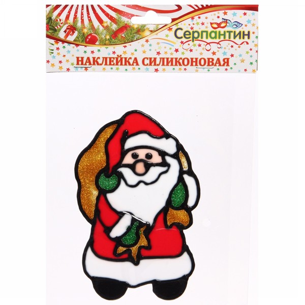 Наклейка Новогодняя в ассорт-те