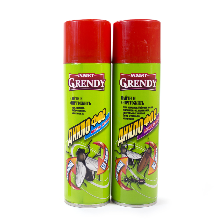Дихлофос GRENDY 200мл без запаха универсальный к-24