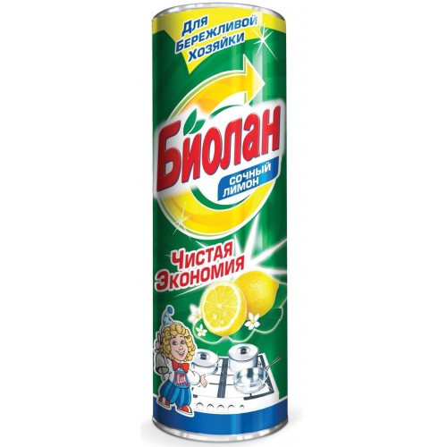 Ср-во чистящее Биолан Лимон 400гр к-24