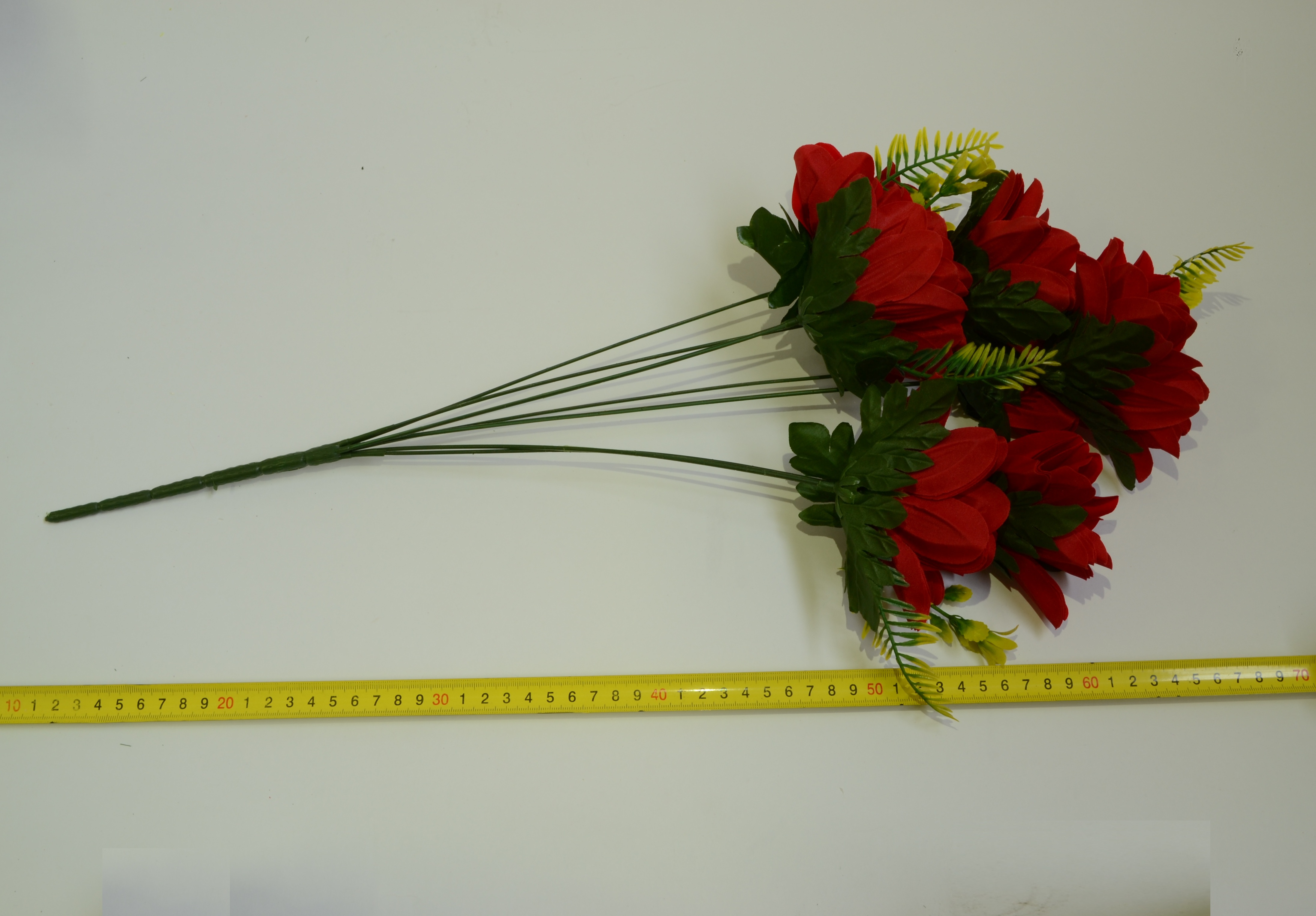 Цветы иск.085-058-007 к-000 Георгин букет бархатный 