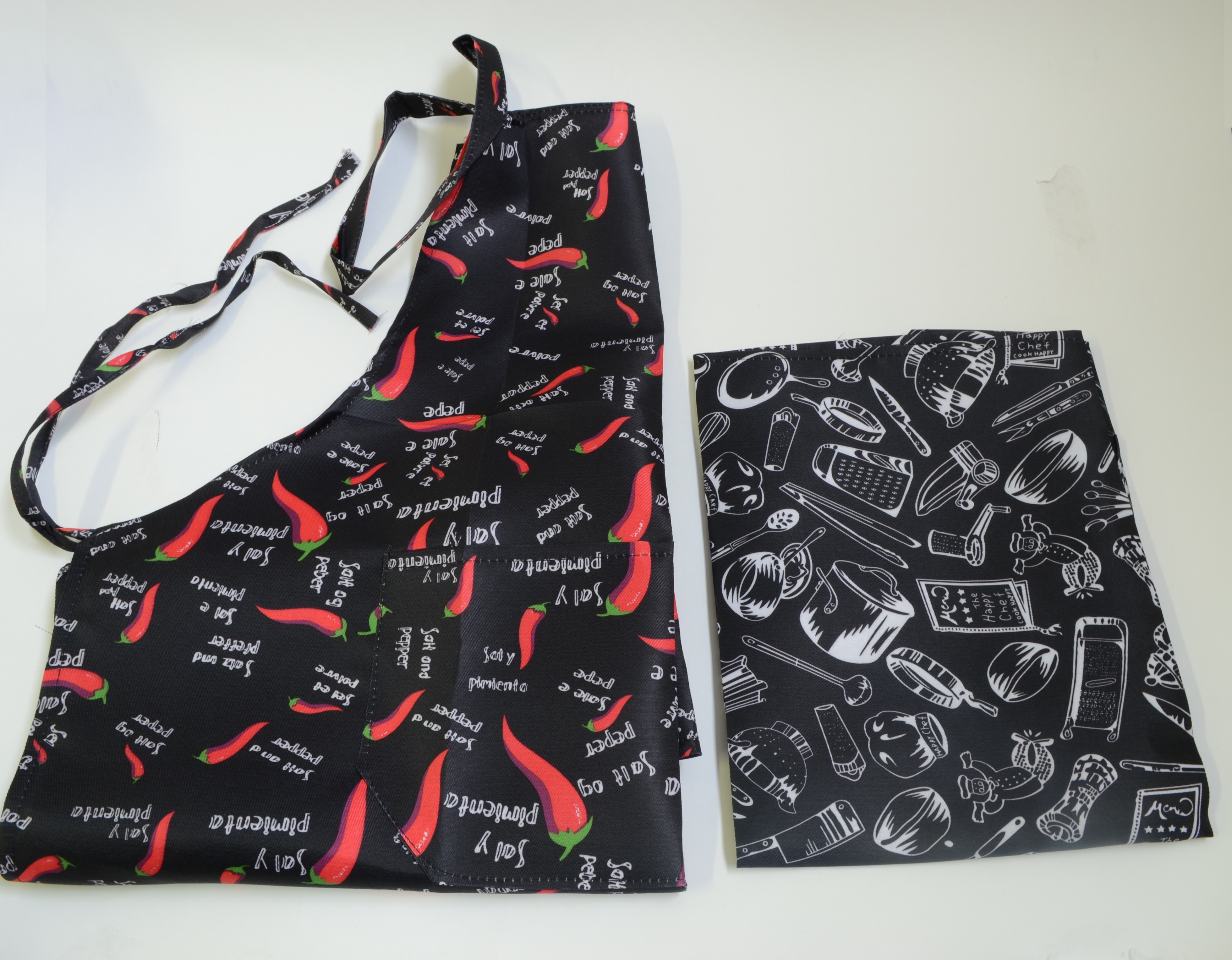 Фартук кухонный полиэстер черный перец