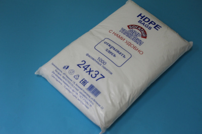 Пакет фасовочный ПНД 24 х 37/8мк БМУ (1уп-1000шт) к-10