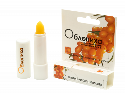 Помада гигиеническая в асс-те (Клубника, Малина, Облепиха, Вишня) 