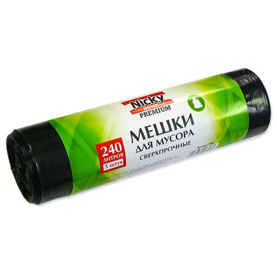 Мешки для мусора 240л/50мк Антелла (1рул-5шт) к-16