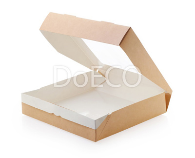 Контейнер  250x150x40 ECO TABOX 1400 с окном (1уп-50шт) к-300