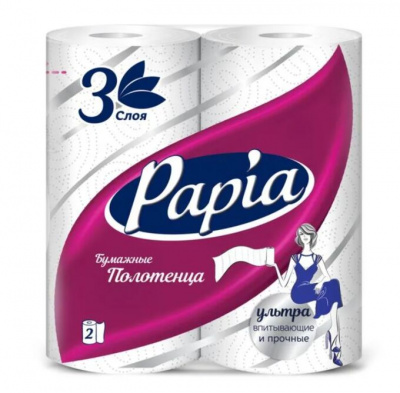 Полот.бум.3сл. Papia (1уп-2шт) к-14