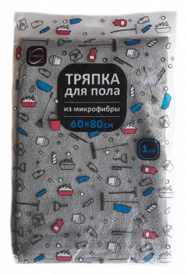 Тряпка для пола 60х80 микрофибра к-50