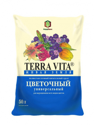 Грунт 50л Живая земля Terra Vita (цветочная)