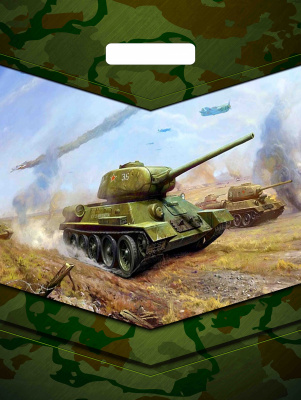 Пакет с ручками ПВД 31 х 40/60мк Танк легенда ламинат прорубная (1уп-50шт) к-20
