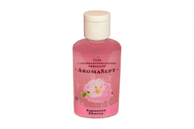 яГель д/рук 50мл Aromasert Japanese cherry антибактериальный к-35