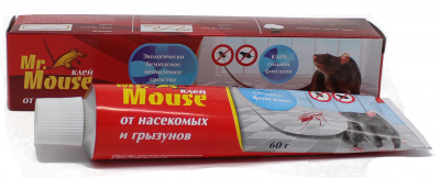 Ср-во от грызунов универсальное Mr Mouse 60гр (клей)