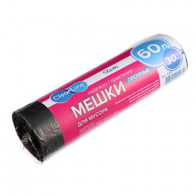 Мешки для мусора 60л/6,5мк НЭП (1рул-30шт) к-50