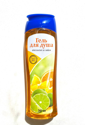 Гель д/душа SPAR Апельсин и лайм 260мл к-24
