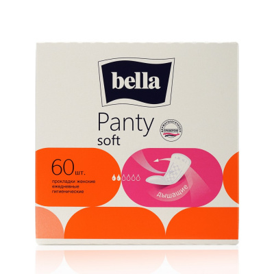 Прокладки Bella Panty Soft ежедневные (1уп-60шт) к-12