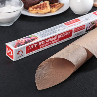 Коврик 45х33см д/выпечки антипригарный к-30