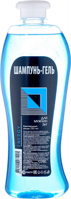 Шампунь гель 2в1 д/мужчин Energy 500мл к-20
