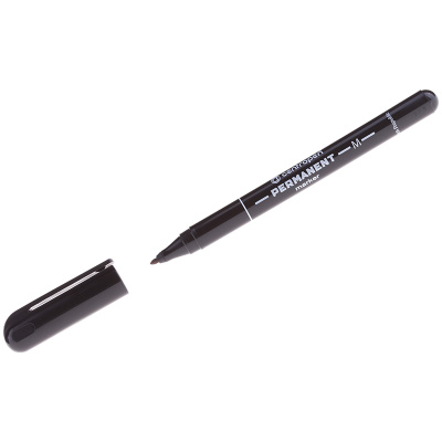 Маркер Permanent Centropen чёрный 1мм к-10