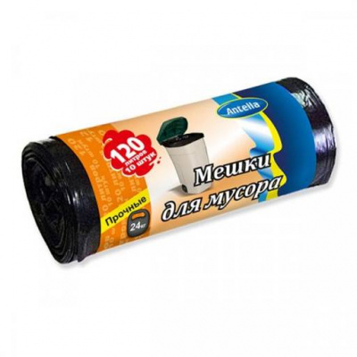 Мешки для мусора 120л/25мк Антелла (1рул-10шт) к-30