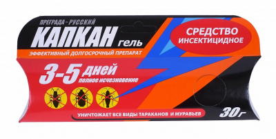 Ср-во от тараканов и муравьев Капкан 30гр шприц (гель) 