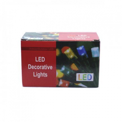Гирлянда 100л Led 8м белая белый провод