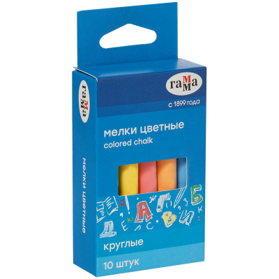 Мелки цветные 10цв.