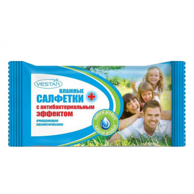 Салфетки влажные Vestar  (1уп-70шт)