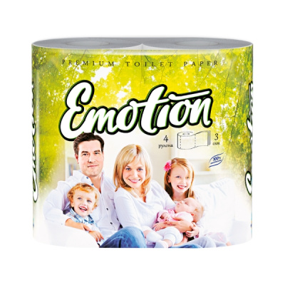 Бум.туалетная 3сл.Мягкий знак Emotion (1уп-4шт) к-18