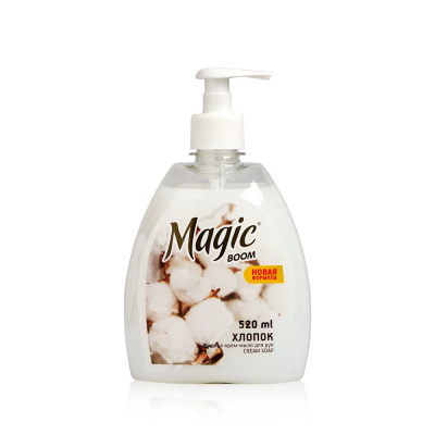 Мыло-крем жидкое Magic Boom Хлопок 500мл к-10