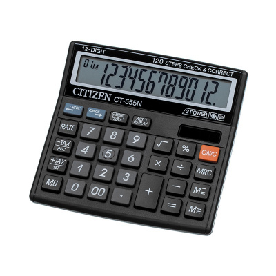Калькулятор наст. CITIZEN 130*128мм 12 р. 2-е пит. СТ-555N