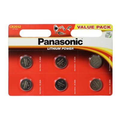 Батарейка Panasonic CR2032 BL6 к-6
