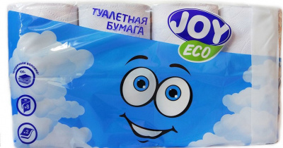 Бум.туалетная 2сл.JOYeco АБФ втор (1уп-8шт) к-6