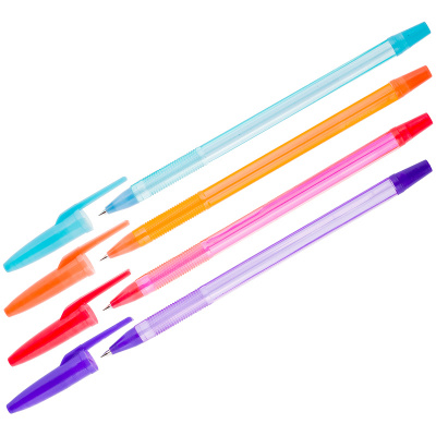 Ручка Office Space "Fluo"шар. синяя арома корпус ассорти к-50