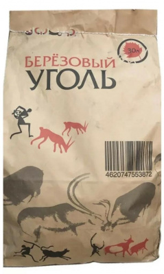 Уголь древесный в мешке 30л Биор