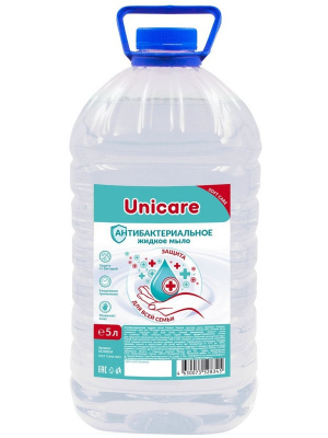 Мыло жидкое антибактериальное Unicare 5л к-2