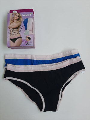 Трусы женские № 60712 р S-M-L-XL Indena (1уп-2шт) к-60