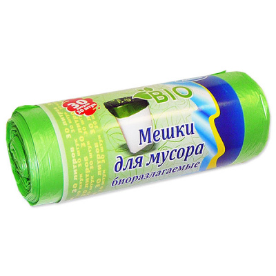 Мешки для мусора 30л/6мк биоразл. Антелла (1рул-30шт) к-60